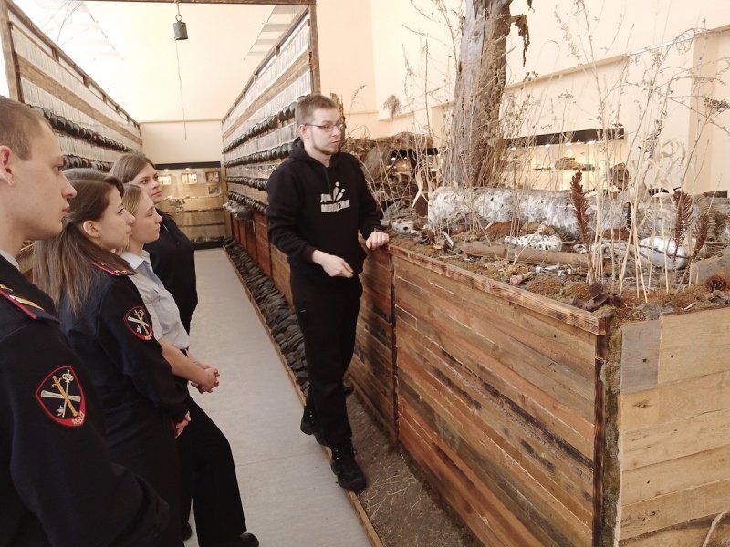 Полицейские посетили музей «Бои местного значения» в Электрогорске